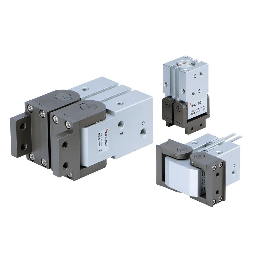 Kẹp khí nén bánh răng góc mở 180° MHW2